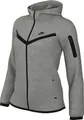 Nike Damen Tch Wr Fz 2 Kapuzenjacke, Dk Grey Heather/Black, XXL