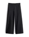 someday Damen Culotte | Culotte CENYA Cropped Wide aus weicher Sweatware Black, 42