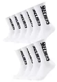 Skechers 10 Paar Unisex Sportsocken Tennissocken cushioned line Socken SK41042, Farbe:White, Socken & Strümpfe:43-46