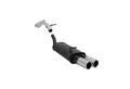OMAC Auspuff-Flexrohr Novus Sportauspuff für Audi A3 Seat Leon VW Golf 4 New Beetle 2x76mm, (1-tlg), Leicht austauschbar - Doppelter Ausgang