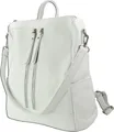 Toscanto Reißverschluss Cityrucksack weiß Leder ORT100RW