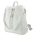 Toscanto Rucksack weiß Leder Cityrucksack ORT100RW