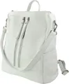 Toscanto Cityrucksack Toscanto Damen Cityrucksack Leder, Damen Cityrucksack Leder, weiß ca. 30cm x ca. 33cm