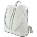 Toscanto Rucksack weiß Leder Cityrucksack ORT100RW