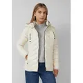 s.Oliver Funktionsjacke Outdoor-Jacke Steppjacke mit abnehmbarer Kapuze beige XS (34)
