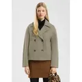 QS Funktionsjacke Outdoor-Jacke Cabanjacke in Wolloptik grün XS (34)