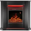 Juskys Elektrokamin Dreieckig mit Heizung & Flammeneffekt 1000/2000 W Schwarz