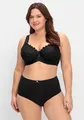 sheego Große Größen: Spitzen-BH mit Bügeln und wattierten Cups, schwarz, Gr.100B-95G 15099600289