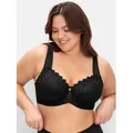 Bügel-BH SHEEGO, Damen, Gr. 120, Cup G, schwarz, 82% Polyamid, 18% Elasthan, BHs