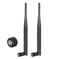 Bingfu 4G LTE Antenne SMA Stecker 6dBi Mobilfunk Antenne 2-Pack Kompatibel mit Wireless CPE Router Hotspot Mobilfunk Gateway Industrieller IoT Router Trail Kamera Spielekamera Außenüberwachungskamera