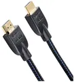 Amazon Basics Geflochtenes HDMI-Kabel, 1.8 m, Schwarz
