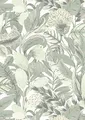 EB-Erismann Blätter Tapete gemalt | Moderne Vliestapete in Weiß Grün mit Blättern und Blumen | Florale Wandtapete mit Blatt Muster für Schlafzimmer und Wohnzimmer