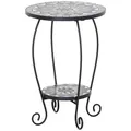 Siena Garden J53794 Como Blumenständer Stahl mit Mosaikoptik