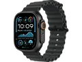 APPLE Watch Ultra 2 GPS + Cellular 49 mm Ocean Armband Schwarz 2024 Smartwatch Titangehäuse, 130 - 200 mm,