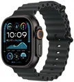 Apple Watch Ultra 2 2024 Titan Schwarz 49mm Ocean Armband Schwarz MX4P3