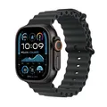 Apple Watch Ultra 2 (2024) Titan Schwarz Ocean Armband Schwarz OLED Smartwatch