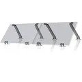Zelsius Universal Solarmodul Halterung Set mit verstellbarem Winkel | Aluminium Montageset für zwei Panele | Panelhalterung mit Teleskopmechanismus, Befestigungsset | Solarmodulbefestigung