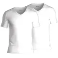 BOSS 2P Cotton Stretch Slim Fit V-Neck T-shirt Weiß Baumwolle X-Large Herren