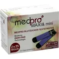 MEDPRO Maxi & mini Blutzucker-Teststreifen, 50 St PZN 09300005