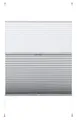 GARDINIA EASYFIX Day + Night Plissee ohne Bohren, Zum Klemmen, Falt-Rollo, Ideal für Tag und Nacht, Inkl. Aller Montage-Teile, Weiß, 100 x 130 cm