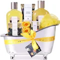 Badeset Geschenkset Frauen 8-teilig mit ätherischem Öl Duschgel 235 ml Spa Set