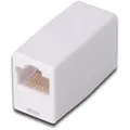 DIGITUS CAT 5e Modular-Kupplung, ungeschirmt RJ45 zu RJ45, Farbe Weiß