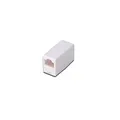 DIGITUS at-A 8/8 – RJ45 Kupplung Cat 5e – 1 Stück – LAN Kabel Verlängerung – Cat5e Verbinder Ungeschirmt – PoE Kompatibel – Modulare Kupplung – Für Switch, DSL, Modem, Router, PC – Weiß