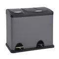 SVITA TC2Combo26 Mülleimer Trenneimer Abfalleimer Papierkorb (8l + 18l) Grau