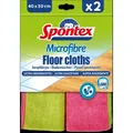 Spontex Bodentuch Microfibre, Mikrofasertuch, 40 x 50cm, 2 Stück