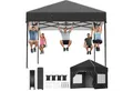 HOMALL Pavillon winterfest und wasserdicht 3x3/3x4.5/3x6m Faltpavillon Gartenpavillon, (mit Tragetasche & Sandsäcken, für Garten Camping), Spitzdach-Pavillon mit 4 abnehmbaren Seitenwänden