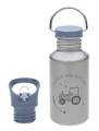 Lässig Bottle Stainless Steel Trinkflasche Tasche Adventure Tractor Silber