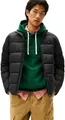 Tommy Hilfiger Herren Pufferjacke New Mid Weight mit Stehkragen, Schwarz (Black), M