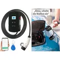 revolt WLAN-Wallbox für E-Autos, Typ 2, bis 11 kW, 3-phasig, 5 m Ladekabel