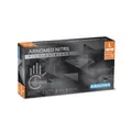 Arnowa GmbH ARNOMED Nitril Midnight Black Einmalhandschuh, puderfrei, schwarz, Extra dicker Nitrilhandschuh mit texturierten Fingerspitzen, 1 Packung = 100 Stück, Größe L 391-L