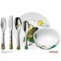 WMF Kinderbesteck JANOSCH Set 6 teilig mit Teller und Müslischale aus Porzellan