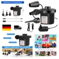 Elektrische Luftpumpe 2 in 1 3 Düsen Luftmatratze Boot Schwimm