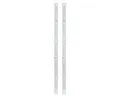 Alberts Zaun Set Flacheisen,fvz,40x4/fürH1000,Set2St, Alberts 646134 Set Flacheisen Step² Stahl roh, feuerverzinkt passivi