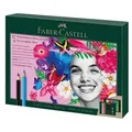 FABER-CASTELL Farbstift - verschiedene Farbenmit Radierer - 38 Stücke