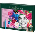 FABER-CASTELL 210053 - Zeichenset 40-teilig mit Polychromos Buntstifte und Bleistifte Pitt Graphite Matt, inkl. Anspitzer und Radierer