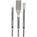 Bosch Professional Zubehör 3-tlg. Meisselset, SDS plus, 0/20/40 mm (40 mm) (2607019159)