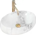 Rea Aufsatzwaschbecken Linda Granit Oval White