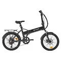 SHARP FD03EB E-Bike Kompakt- Faltrad  20 Zoll, Unisex-Rad, Schwarz