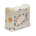 Stokke JetKids BedBox, Moonglow White - Aufsitzkoffer für Kinder von 2-7 Jahren (bis 35 kg) - Lässt Sich in EIN Bett verwandeln - Inklusive Matratze, dekorativen Aufklebern & verstellbarem Tragegurt