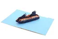 3D-Pop-Up-Karte mit Kreuzfahrtschiff, handgefertigt, für Reisen, Urlaub, Grußkarte, Dankeskarte, Glückwunschkarte, Geburtstagskarte