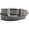 Ledergürtel BERND GÖTZ, Damen, Gr. 100, grau (taupe), Leder, unifarben, geprägt, casual,Basic,modisch, Gürtel, mit Airbrushkante
