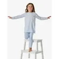 Schiesser Pyjama Nightwear 1 (2 tlg) schlafanzug schlafmode bequem blau 98 EU