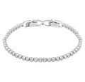 Swarovski Armband Swarovski Armband 1808960 Emily, Rundschliff, Weiß, Rhodiniert (kein Set, 1-tlg., kein Set)