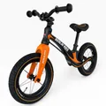BERLIN BIKE ROLLYGROWY ab 3 Jahre, 12 Zoll Laufrad bis zu 30 kg, Lenkrad und Sattel höhenverstellbar, Sicheres und sehr Leichter Magnesiumrahmen, Lauflernrad für Jungen und Mädchen (Orange)