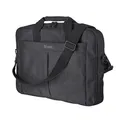 Trust Primo Laptoptasche 16 Zoll, Tasche mit Schultergurt, Tragetasche mit Innenpolsterung zum Schutz, Schultertasche für Reisen, Business, Büro, Schule - Schwarz