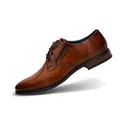 bugatti Herren Businessschuhe, Männer Schnürer,Schnuerer,straßenschuhe,Strassenschuhe,Schnuerung,lace-up Shoes,elegant,Cognac (6300),43 EU / 9 UK